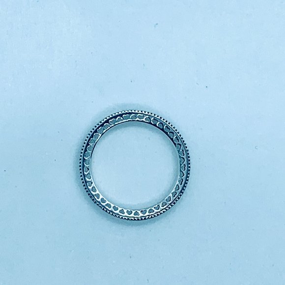 Pandora Sparkle and Hearts Silver Ring - Picture 7 of 7